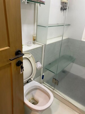 Bathroom in 3 BHK Apartment at Andheri CHS, Andheri West – for Rent