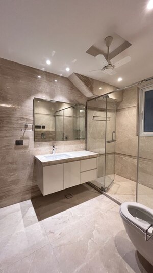 Attached Bathroom in 4 BHK Builder Floor at Greater Kailash I – for Rent