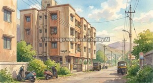  Apartment – Exterior View View at Charholi Khurd - for Sale