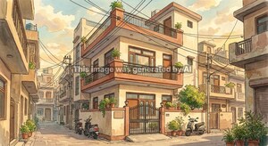  Builder Floor – Exterior View View at Dabri - for Sale