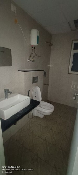 Bathroom in 2 BHK Apartment at Raj Heramba Venkatesh Imperia, Tathawade – for Rent