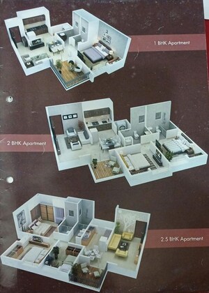Floor Plan in 1 BHK Apartment at Dhanori – for Sale