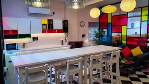 Kitchen in  Office Space at Hsr Layout – for Rent
