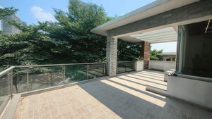 Terrace in 4 BHK Villa at Babukhan Lakefront, Kokapet – for Rent