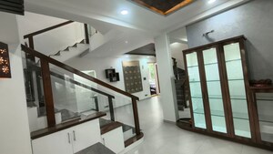 Stairs in 4 BHK Villa at Babukhan Lakefront, Kokapet – for Rent