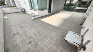 Terrace in 4 BHK Villa at Babukhan Lakefront, Kokapet – for Rent