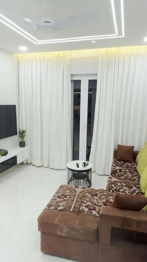 Living Room in 1 BHK Apartment at Majestique Marbella Phase 1, Kharadi – for Rent