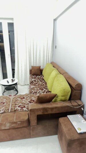Living Room in 1 BHK Apartment at Majestique Marbella Phase 1, Kharadi – for Rent