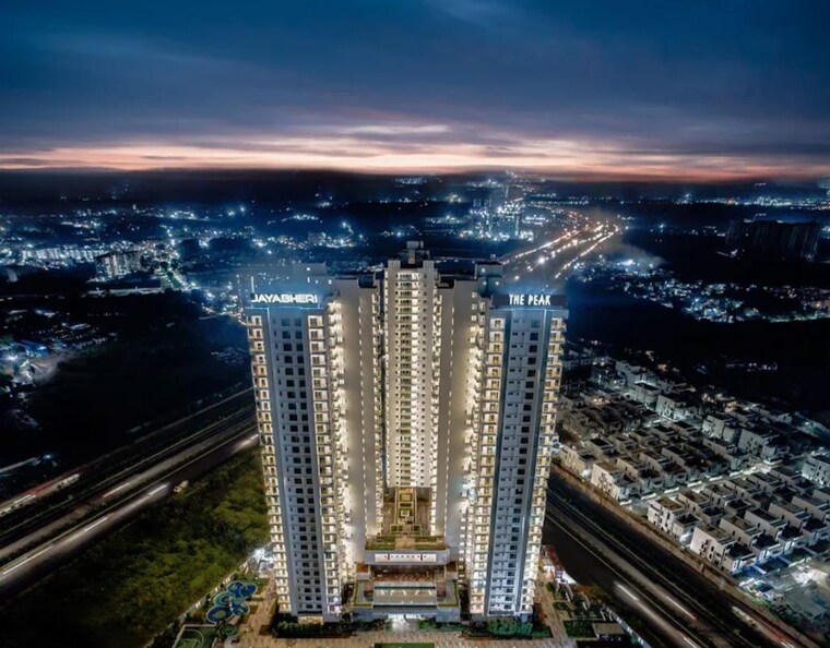 Exterior View, jayabheri-the-peaks 4 Bedroom 4905 Sq.Ft. Apartment In Narsingi Hyderabad 10764881