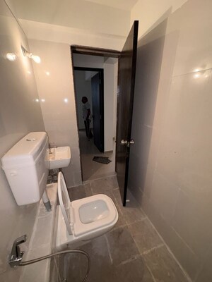 Bathroom in 2 BHK Apartment at Puranik Grand Central, Vartak Nagar – for Rent