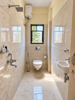 Bathroom in 1 BHK Apartment at Wadgaon Sheri – for Rent