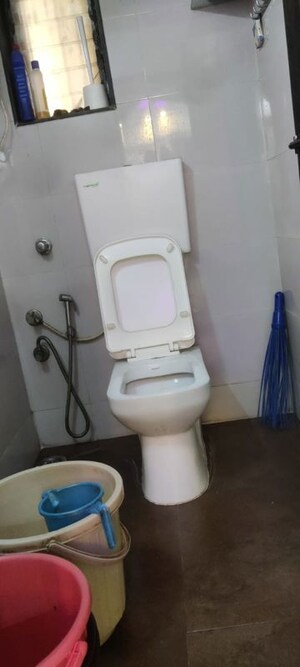 Bathroom in 2 BHK Apartment at Mittal Tower CHS, Kopar Khairane – for Rent