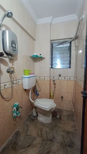 Bathroom in 2 BHK Apartment at Akash Ganga CHS Nerul, Nerul – for Rent