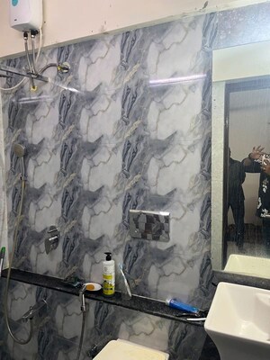 Bathroom in 2 BHK Apartment at Poddar Shri Ganesh Apartment, Goregaon West – for Rent