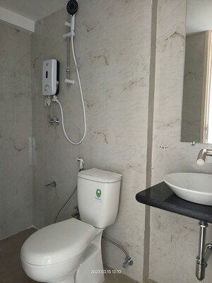 Bathroom in 1 BHK Apartment at Srishti Pride, Bhandup West – for Rent