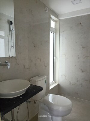 Bathroom in 2 BHK Apartment at Srishti Pride, Bhandup West – for Rent