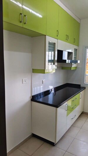 Kitchen in 3 BHK Apartment at Bhartiya Nikoo Homes, Thanisandra Main Road – for Rent