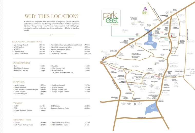 Map Location, ruchira-park-east 3 Bedroom 1644 Sq.Ft. Apartment In Kannamangala Bangalore 10765517