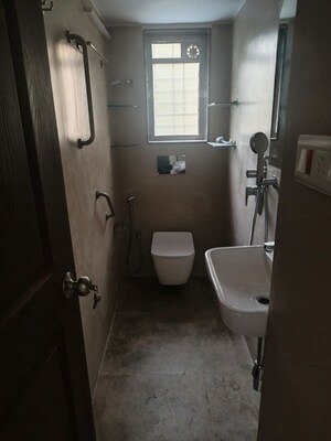 Bathroom in 2 BHK Apartment at The Vivekanand CHS, Mahim – for Rent