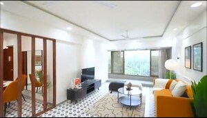 Living Room in 3 BHK Apartment at Samartha Sidhi, Andheri West – for Sale