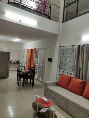 Living Room in 1 BHK Apartment at Paranjape Blue Ridge, Hinjewadi – for Rent
