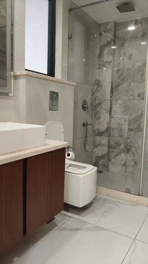 Bathroom in 4 BHK Builder Floor at Hauz Khas – for Rent
