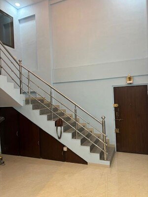 Staircase in 4 BHK Apartment at Lokpuram Complex, Vasant Vihar – for Sale