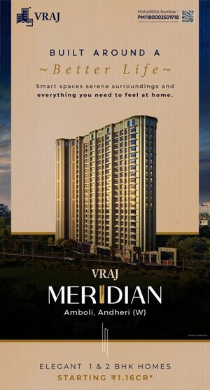 2 BHK Apartment For Sale in Vraj Meridian Nikunj CHS, Amboli