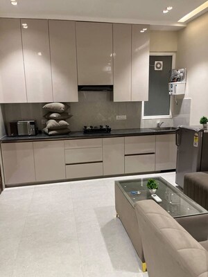 Kitchen in 1 BHK Builder Floor at Ganga Complex Gurgaon, Sector 12 – for Rent