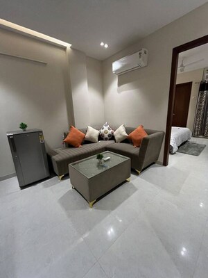 Living Room in 1 BHK Builder Floor at Ganga Complex Gurgaon, Sector 12 – for Rent