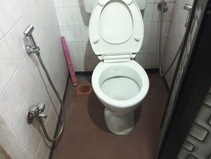 Bathroom in 2 BHK Apartment at Puraniks Kanchanpushp Complex, Kavesar – for Rent