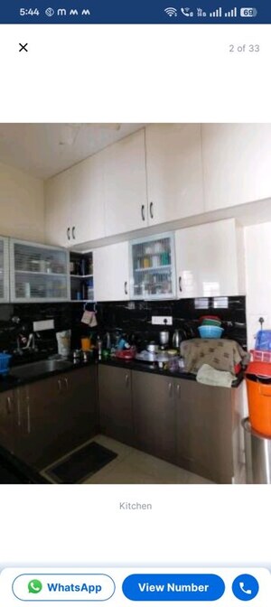 Kitchen in 3 BHK Apartment at Standalone Building Miyapur, Miyapur – for Rent