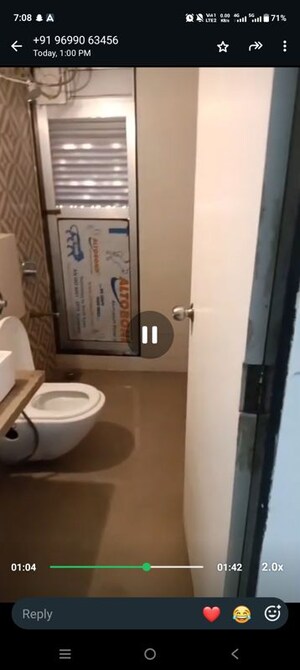 Bathroom in 1 RK Apartment at Mayfair The View, Vikhroli West – for Rent