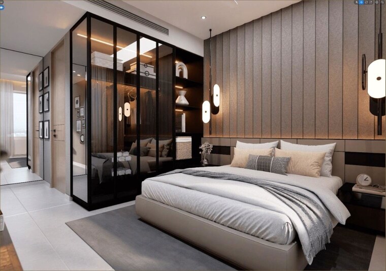 Bedroom, magarpatta road 3.5 Bedroom 1680 Sq.Ft. Apartment In Magarpatta Road Pune 10766186