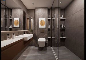 Building Lobby in 4 BHK Apartment at Magarpatta City – for Sale
