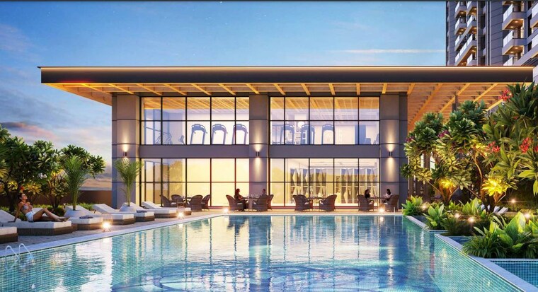 Swimming Pool, magarpatta city 4 Bedroom 2200 Sq.Ft. Apartment In Magarpatta City Pune 10766193
