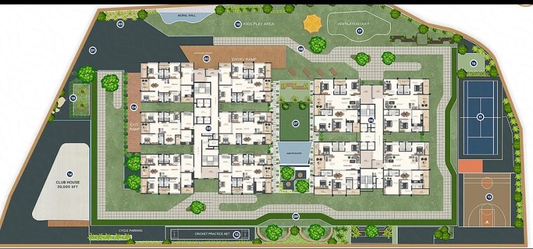 Master Plan, makuta-taranga 3 Bedroom 2436 Sq.Ft. Apartment In Kukatpally Hyderabad 10766203