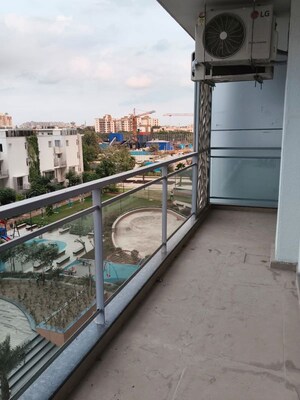 Balcony in 1.5 BHK Apartment at Godrej Golf Links Evoke, Sector 27 Yamuna Expressway – for Rent