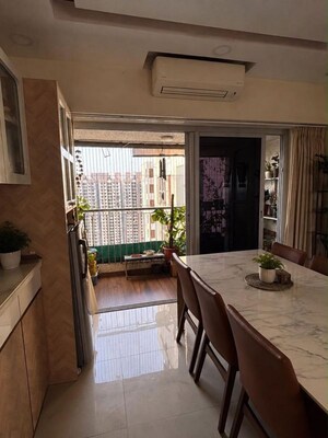 Dining area in 3 BHK Apartment at Piramal Vaikunth, Balkum Pada – for Sale