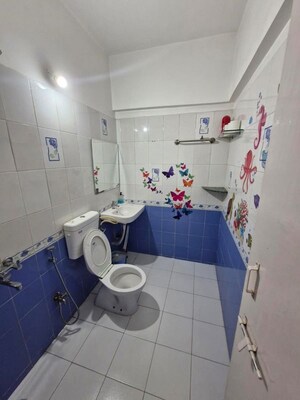 Bathroom in 2 BHK Apartment at Ganga Sarovar, Wadgaon Sheri – for Rent
