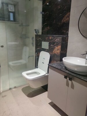 Bathroom in 3 BHK Apartment at Uptown Jubilee, Jubilee Hills – for Rent