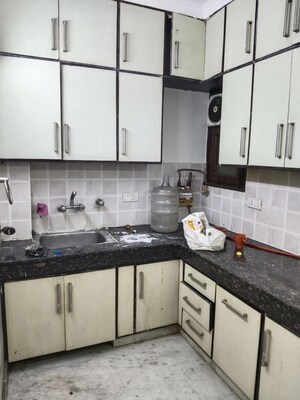Kitchen in 2 BHK Builder Floor at Malviya Nagar – for Rent