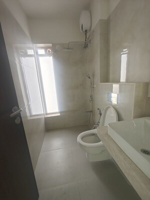 Bathroom in 2 BHK Apartment at L And T Seawoods Residences, Seawoods – for Rent
