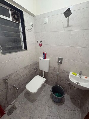 Bathroom in 1 BHK Apartment at Shraddha Vardaan, Bhandup West – for Rent
