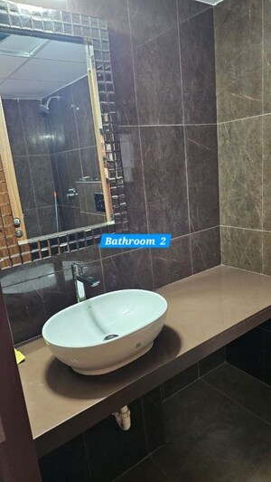 Bathroom in 4 BHK Apartment at Gera World of Joy, Kharadi – for Rent