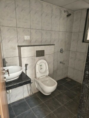 Bathroom in 3 BHK Apartment at Gera Planet Of Joy, Kharadi – for Rent