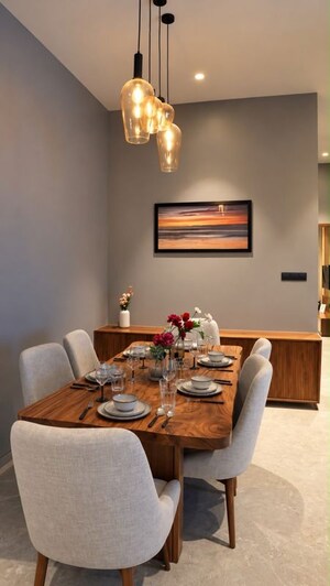Dining area in 3 BHK Apartment at Mayfair Mira Pride, Mira Road – for Sale