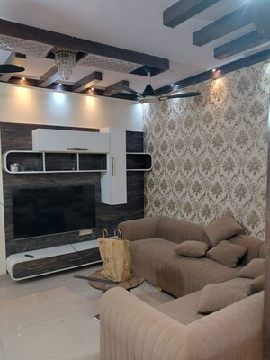 Living Room in 3 BHK Apartment at Rohtas Plumeria, Gomti Nagar – for Rent