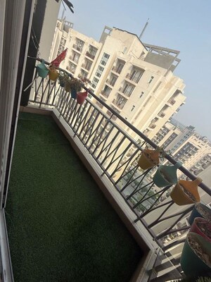 Balcony in 3 BHK Apartment at Rohtas Plumeria, Gomti Nagar – for Rent