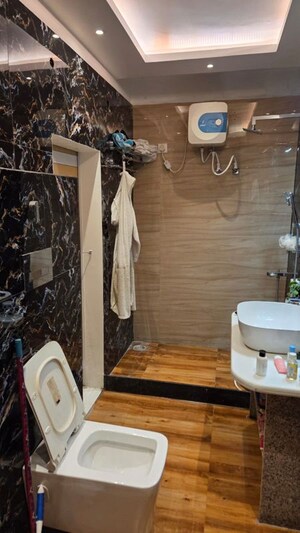 Bathroom in 3 BHK Apartment at Rohtas Plumeria, Gomti Nagar – for Rent